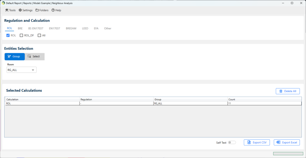 Report Export MBS Daylight for AutoCAD and MBS Daylight for Revit