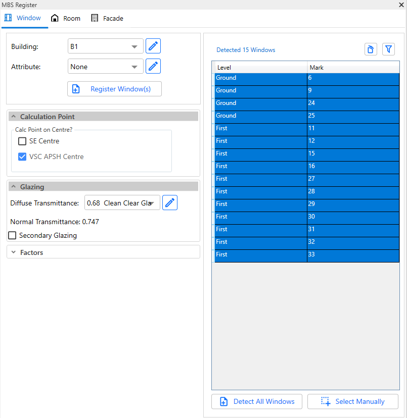 Register Window in Revit